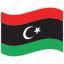 flag, libya, libya flag, national flag, waving flag, world flag 