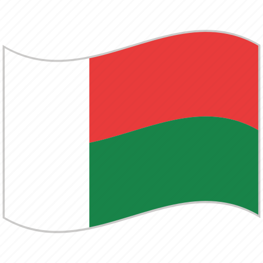 Flag, madagascar, madagascar flag, national flag, waving flag, world flag icon - Download on Iconfinder
