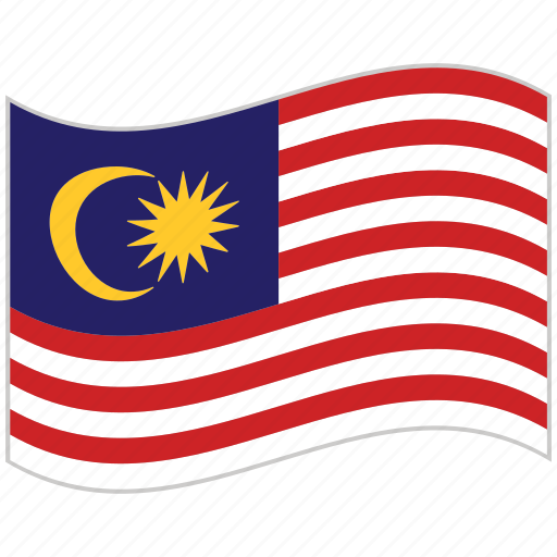 Flag, malaysia, malaysia flag, national flag, waving flag, world flag icon - Download on Iconfinder
