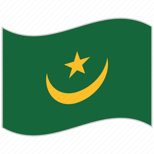 Flag, mauritania, mauritania flag, national flag, waving flag, world flag icon - Download on Iconfinder