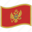 flag, montenegro, montenegro flag, national flag, waving flag, world flag 
