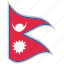 flag, national flag, nepal, nepal flag, waving flag, world flag 