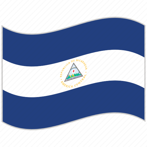 Flag, national flag, nicaragua, nicaragua flag, waving flag, world flag icon - Download on Iconfinder