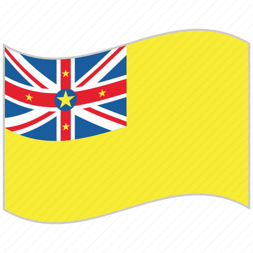 Flag, national flag, niue, niue flag, waving flag, world flag icon - Download on Iconfinder