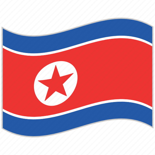 Flag, national flag, north korea flag, waving flag, world flag icon - Download on Iconfinder