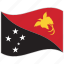 flag, national flag, papua new guinea, papua new guinea flag, waving flag, world flag 