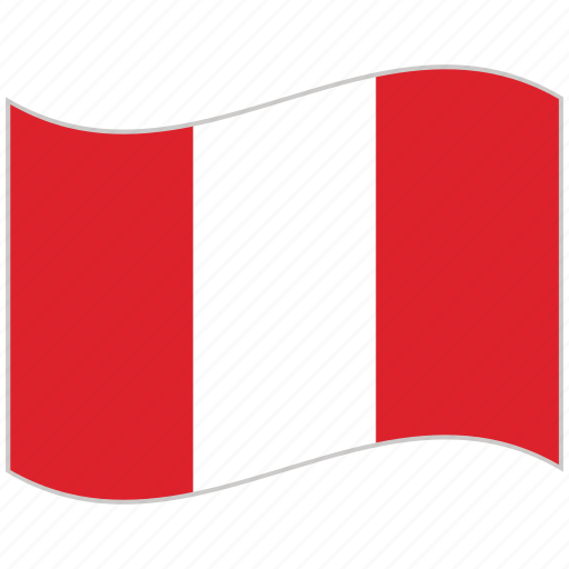 Flag, national flag, peru, peru flag, waving flag, world flag icon - Download on Iconfinder