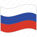 flag, national flag, russia, russia flag, waving flag, world flag