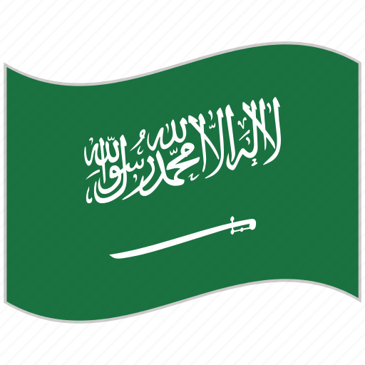 Flag, national flag, saudi arabia, saudi arabia flag, waving flag, world flag icon - Download on Iconfinder