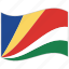 flag, national flag, seychelles, seychelles flag, waving flag, world flag 