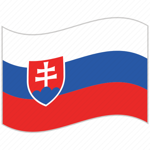 Flag, national flag, slovakia, slovakia flag, waving flag, world flag icon - Download on Iconfinder
