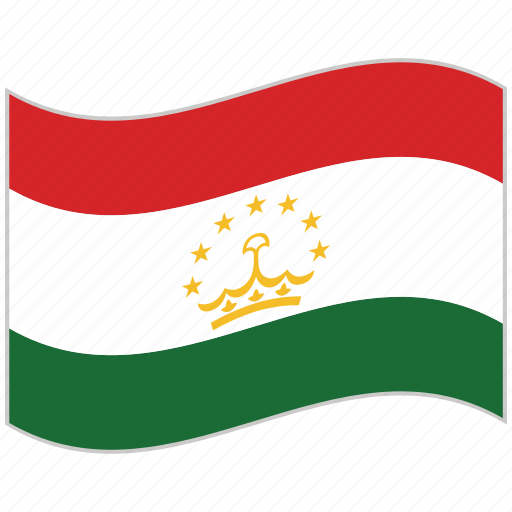 Flag, national flag, tajikistan, tajikistan flag, waving flag, world flag icon - Download on Iconfinder