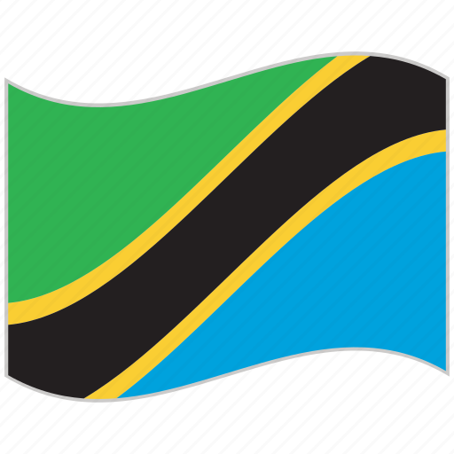 Flag, national flag, tanzania, tanzania flag, waving flag, world flag icon - Download on Iconfinder