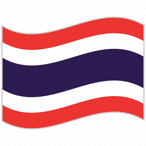 Flag, national flag, thailand, thailand flag, waving flag, world flag icon - Download on Iconfinder