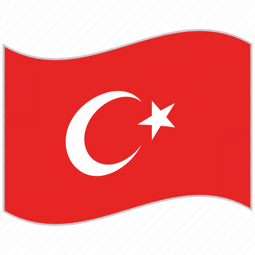 Flag, national flag, turkey, turkey flag, waving flag, world flag icon - Download on Iconfinder