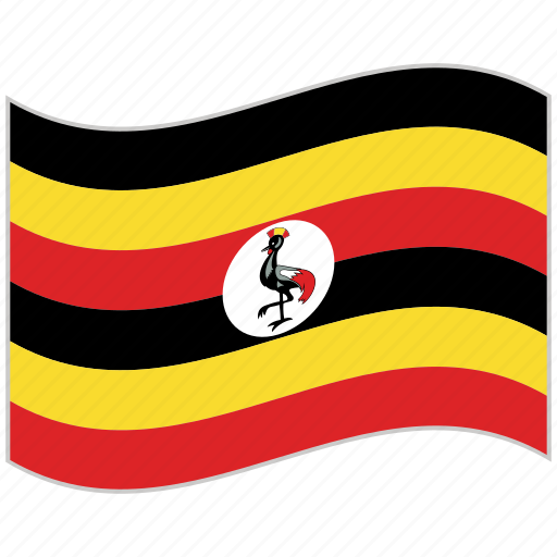 Flag, national flag, uganda, uganda flag, waving flag, world flag icon - Download on Iconfinder