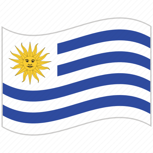 Flag, national flag, uruguay, uruguay flag, waving flag, world flag icon - Download on Iconfinder