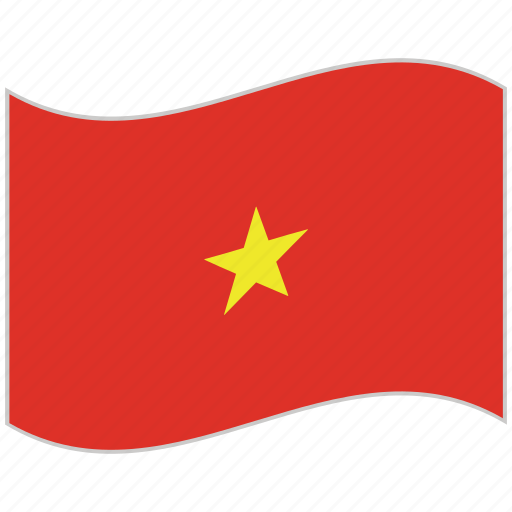 Flag, national flag, vietnam, vietnam flag, waving flag, world flag icon - Download on Iconfinder