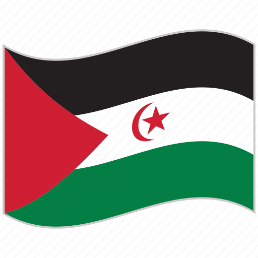 Flag, national flag, waving flag, western sahara, western sahara flag, world flag icon - Download on Iconfinder