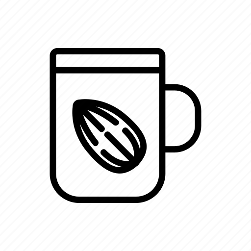 Almond, cup, delicious, drink, food, natural, organic icon - Download on Iconfinder