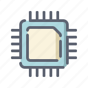 chip, computer, hardware, processor