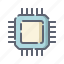 chip, computer, hardware, processor 