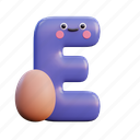e, alphabet