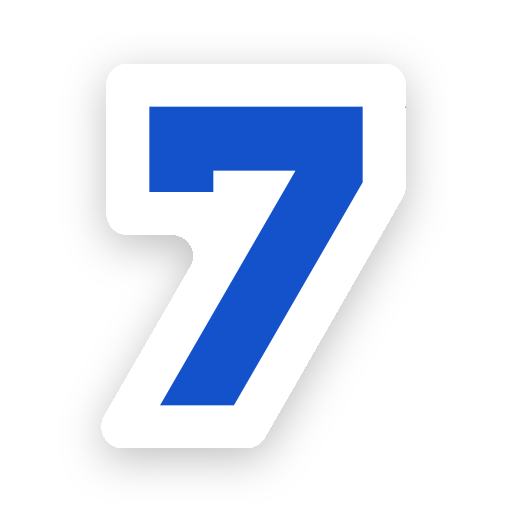 Number, seven, mathematics, numbers icon - Free download