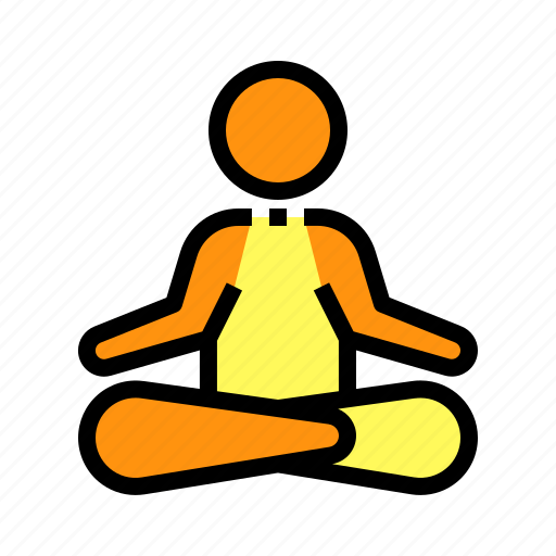 Meditate, calm, meditation, relaxation, yoga icon - Download on Iconfinder