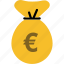 bag, euro, bank, currency, finance, money 