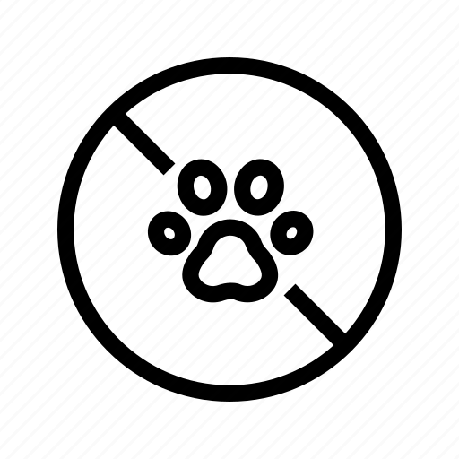 No, pets, pet, animal, dog, cat, forbidden icon - Download on Iconfinder