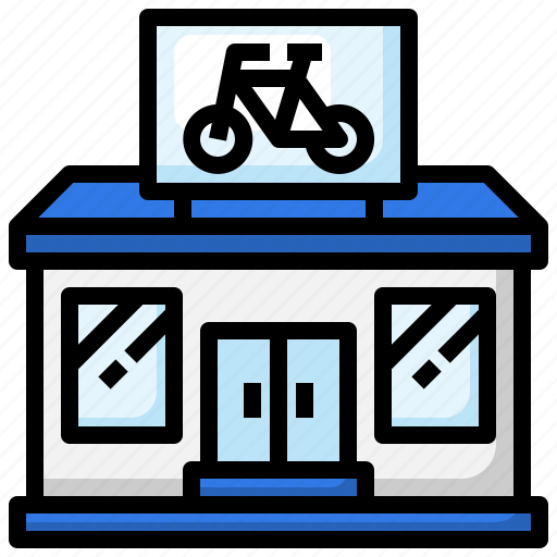 Bike, shop, bicycle, shopping, store, buildings icon - Download on Iconfinder