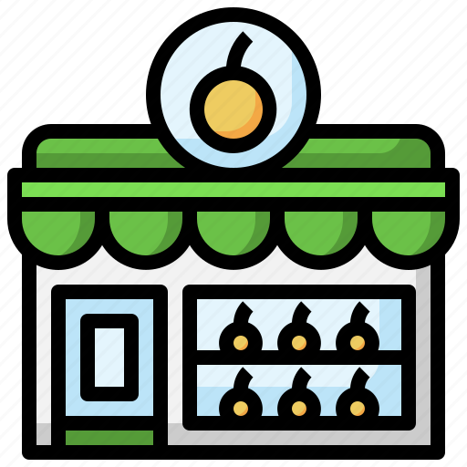 Fruit, shop, organic, buildings, vegetables, market icon - Download on Iconfinder