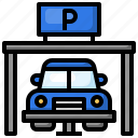 parking, garage, car, transport, vehicle