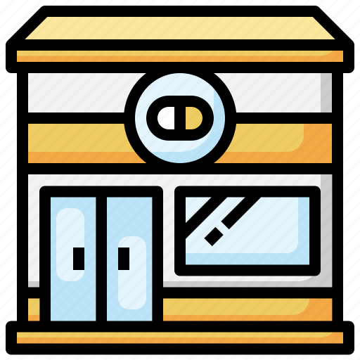 Pharmacy, drugstore, hospital, buildings, medicine icon - Download on Iconfinder
