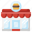 burger, shop, junk, food, buildings, fast 