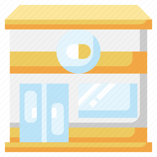 Pharmacy, drugstore, hospital, buildings, medicine icon - Download on Iconfinder