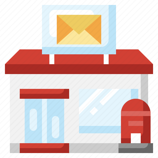 Post, office, postal, shipping, urban, buildings icon - Download on Iconfinder