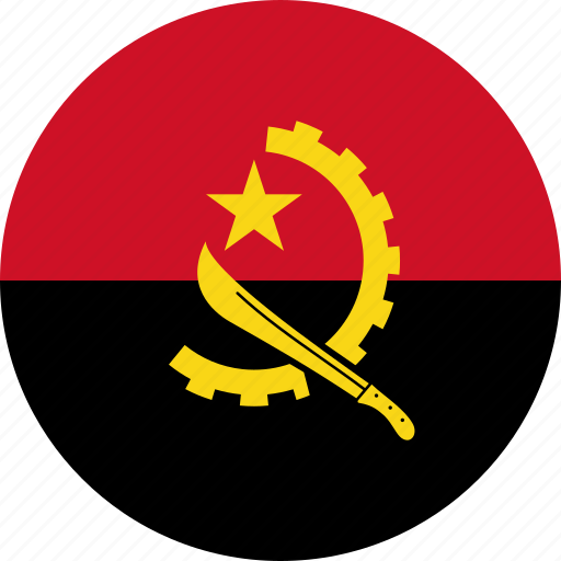 Angola, country, flag, national icon - Download on Iconfinder