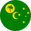 cocos, cocos islands, country, flag 