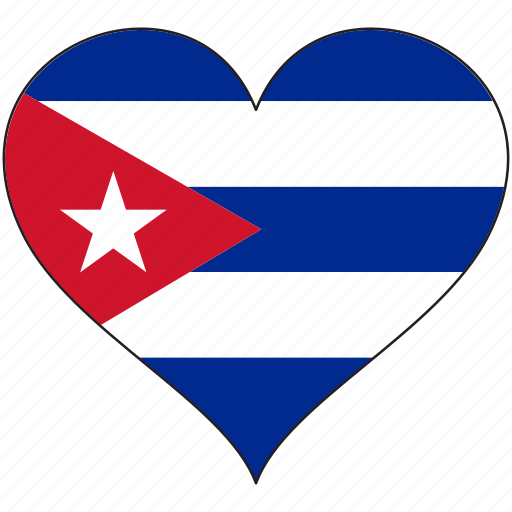 Cuba, flag, heart, north america, country, love icon - Download on Iconfinder