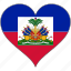 flag, haiti, heart, north america, national 