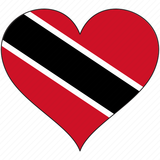 Flag, heart, north america, trinidad and tobago, national icon - Download on Iconfinder