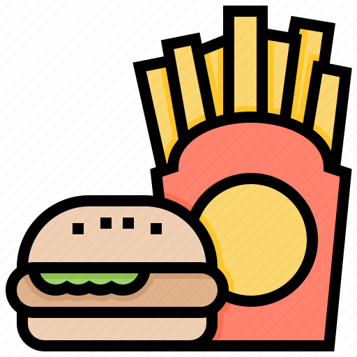 Fast, food, frenchfried, hamburger, meal icon - Download on Iconfinder
