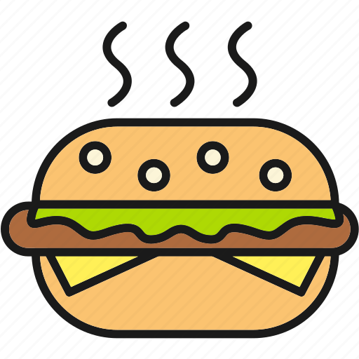 Burger, cheeseburger, fast, food, junk, american icon - Download on Iconfinder