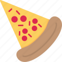 pizza, bistro, fast, food, restaurant, slice, american