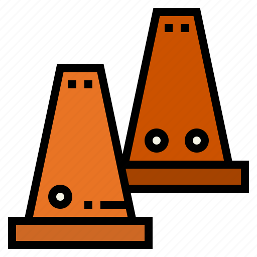 Bollards, cones, signaling, sport icon - Download on Iconfinder