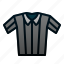 referee, shirt, uniform, rugby, american, football, sport 