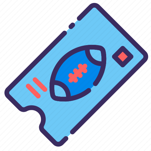 American, entrance, football, football club, soccer, sport, ticket icon - Download on Iconfinder