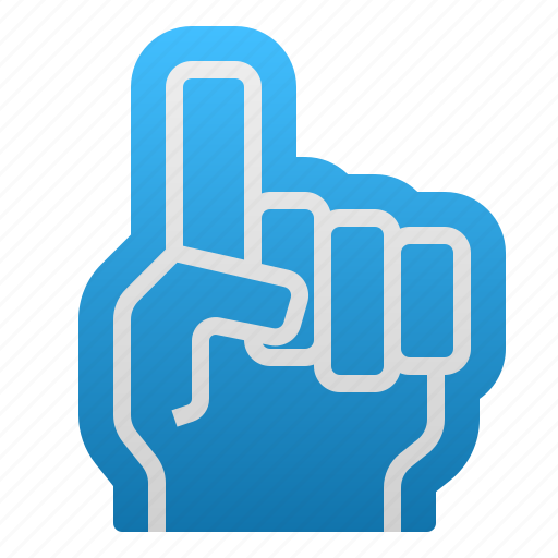 Foam, hand, gloves, rugby, american, football, fans icon - Download on Iconfinder